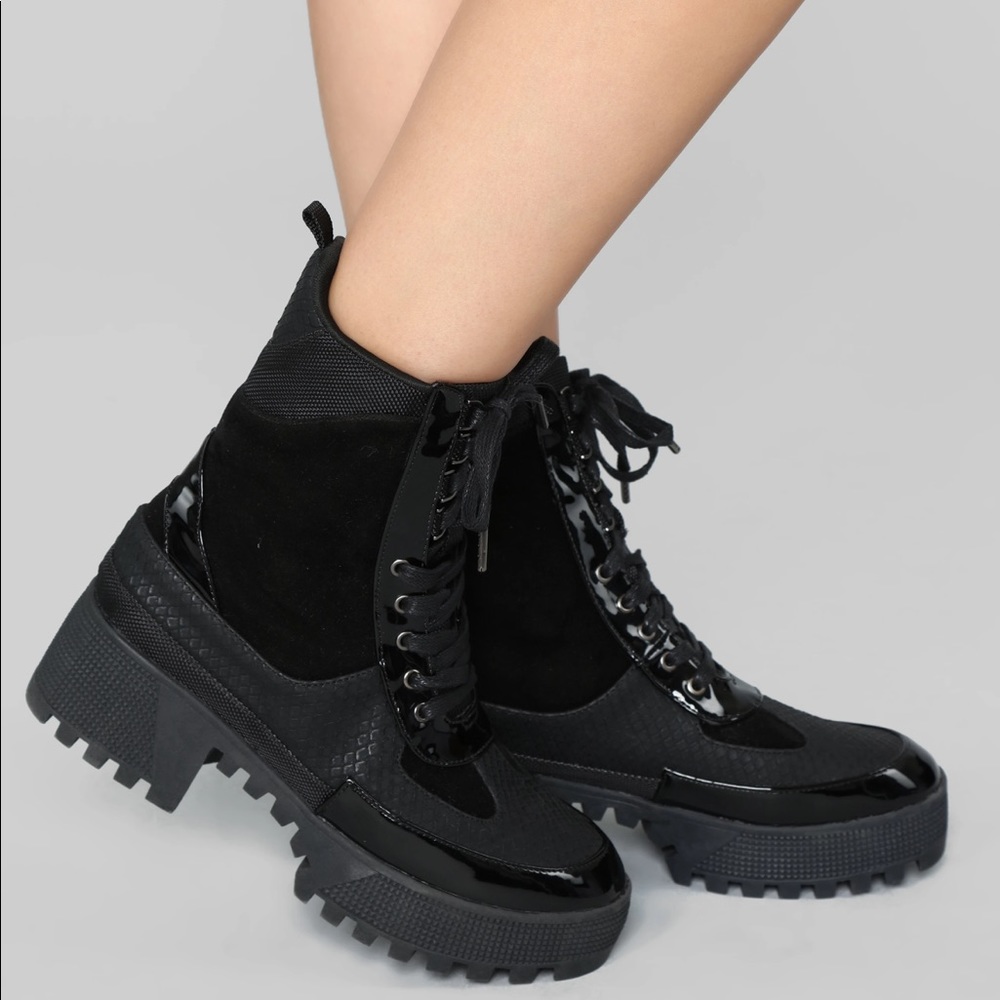 Fashion Nova On what grounds platform combat boots